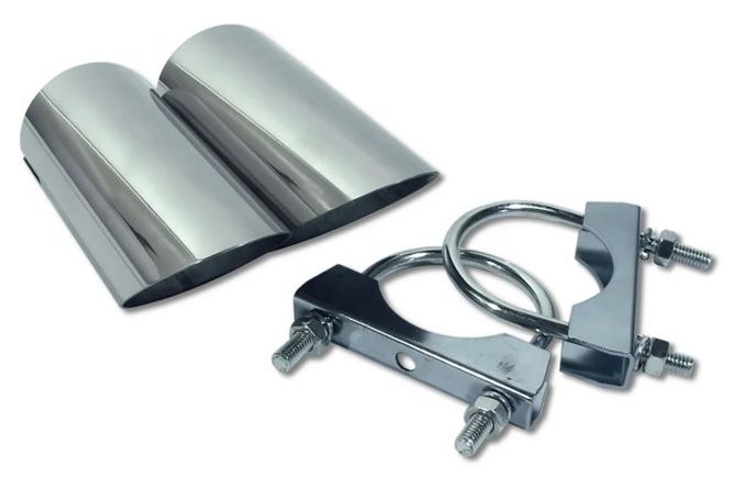 Hovedbilde 1974-1982 Corvette Eksos ender i chrome