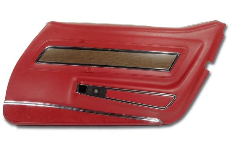 1970-1976 CORVETTE DOOR PANEL DELUXE RH RED