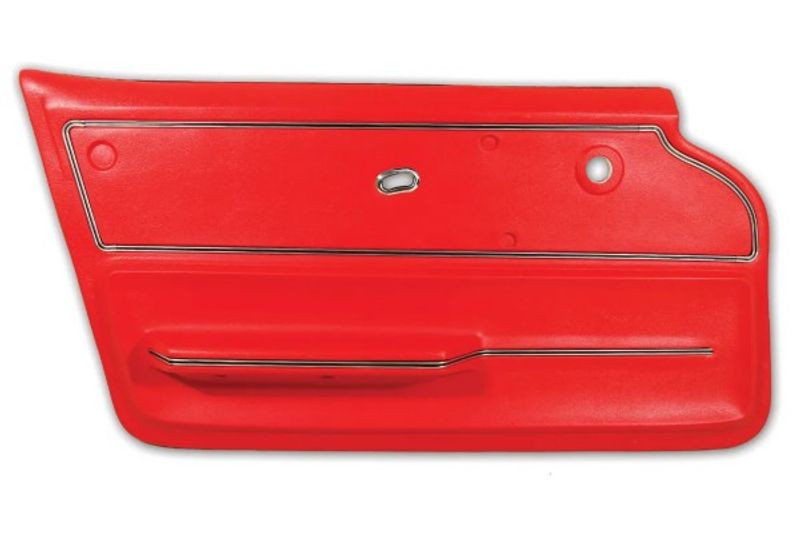 1965-1966 CORVETTE CONVERTIBLE DOOR PANEL WITH TRIM LH RED